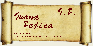 Ivona Pejica vizit kartica